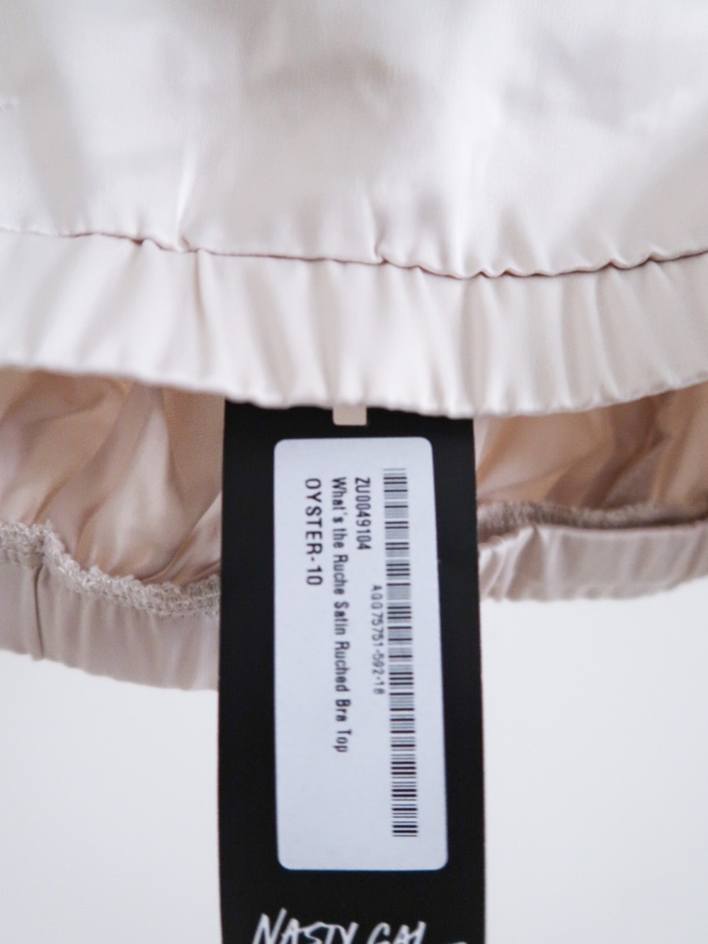 Satin Ruched bra top - Picture 4 of 4